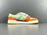 Fendi Match Low Sneakers Unisex Casual Suede Leather Splicing Shoes