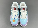 Louis Vuitton LV Trainer Men Casual Chessboard Fashion Cricket Shoes