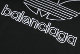 Adidas x Balenciag Classic Representative letters Logo Short Sleeve Unisex Casual Cotton T-Shirt