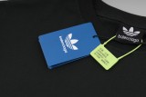 Adidas x Balenciag Classic Representative letters Logo Short Sleeve Unisex Casual Cotton T-Shirt
