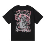 Hellstar Alien Glasses Kids Print Casual Short Sleeve Unisex Cotton Loose T-shirt