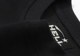 Hellstar Sbrain Helmet Print Casual T-shirt Unisex Cotton Loose Short Sleeve