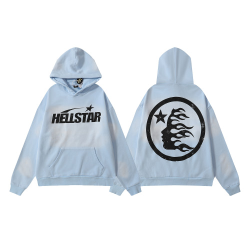Hellstar Logo Printed Hoodie Pullover Casual Loose Sports Sweatshirts