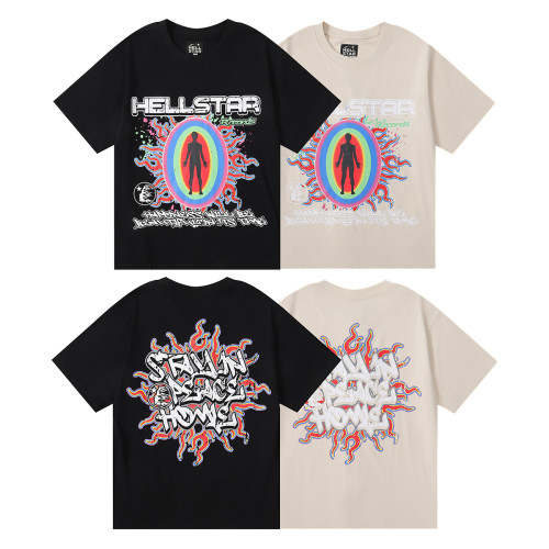 Hellstar Body Traversal Fun Print T-shirt Unisex Cotton Casual Short Sleeve