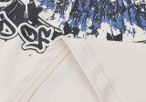 Hellstar Vintage Fun Print T-shirt Unisex Cotton Casual Short Sleeve