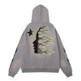 Hellstar Classic Printed Hooded Sweater Unisex Loose Casual Set