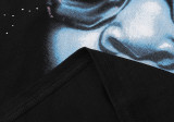 Hellstar Alien Boy Print Casual T-shirt Unisex Cotton Loose Short Sleeve