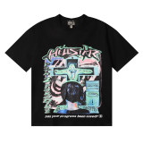 Hellstar Computer Boy Anti-computer Propaganda Printed T-shirt Couples Cotton Casual Short Sleeve