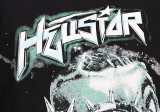 Hellstar Future Man Print T-shirt Unisex Casual Loose Short Sleeve