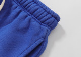 Hellstar Studios Blue Yoga Washed Hoodie Unisex Casual Cotton Sports Set