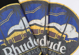 Rhude Saint Malo Castle Printed T-shirt Couple Casual Cotton Short Sleeve