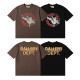Gellery Dept Classic Letter Print T-shirt Unisex Casual Round Neck Short Sleeve
