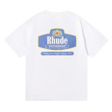 Rhude Motorsport Printed Short Sleeve Couple Loose T-shirt