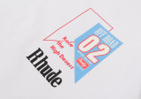 Rhude High Street Print T-shirt Couple Casual Cotton T-shirt
