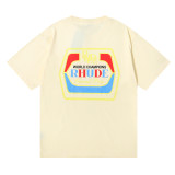 Rhude New Hopps Print T-shirt Unisex Casual Cotton Short Sleeve