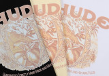 Rhude Classic Plant Print T-shirt Couple High Street Cotton Short Sleeve