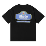 Rhude Motorsport Printed Short Sleeve Couple Loose T-shirt