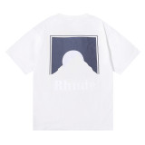 Rhude Classic Moonlight Print T-shirt Couple High Street Cotton Short Sleeve
