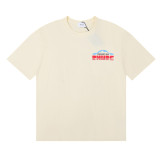 Rhude Paradiso Rally Printed T-shirt Unisex Casual Loose Short Sleeve