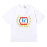 Rhude New Hopps Print T-shirt Unisex Casual Cotton Short Sleeve