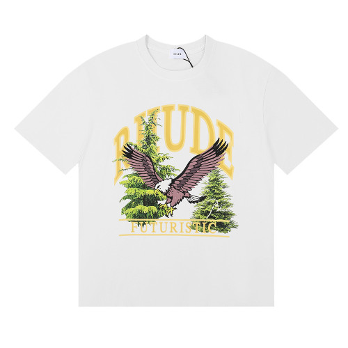 Rhude Pandora Eagle Printed T-shirt Couple Casual Cotton T-shirt