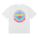 Rhude Worldwide Print T-shirt Unisex Casual Cotton Short Sleeve