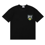 Rhude Green Card  Print T-shirt Unisex Fashion Cotton Short Sleeve