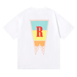 Rhude Beauty Vision Joyride Printed Short Sleeves Couple Cotton Loose T-shirt