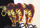 Rhude Fashion Tiger Printed T-shirt Unisex Casual Loose Short Sleeve
