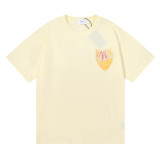 Rhude Chateau De Rhude Shield Print T-shirt Unisex Classic Cotton Short Sleeve