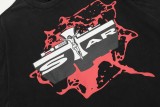 Hellstar Studios Classic Logo Short Sleeve Tee Shirt Washed Black