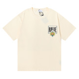 Rhude Card Print T-shirt Unisex Fashion Cotton Short Sleeve