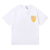 Rhude Chateau De Rhude Shield Print T-shirt Unisex Classic Cotton Short Sleeve