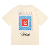 Rhude Moroccan Marlboro Print Short Sleeve Couple Cotton Loose T-shirt