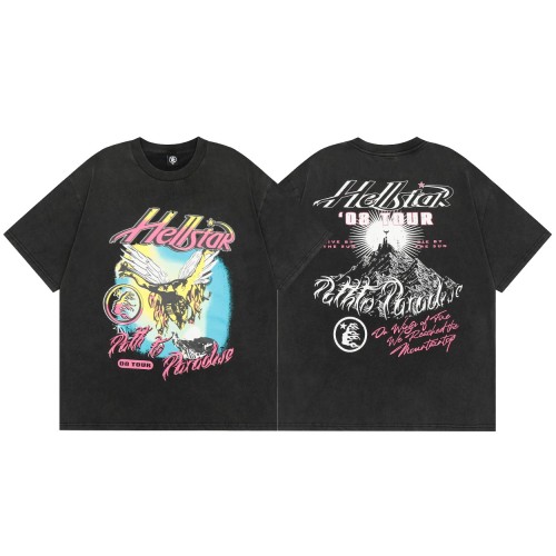 Hellstar Vintage PATH TO PARADISE T-shirt Unisex Cotton Casual Short Sleeve