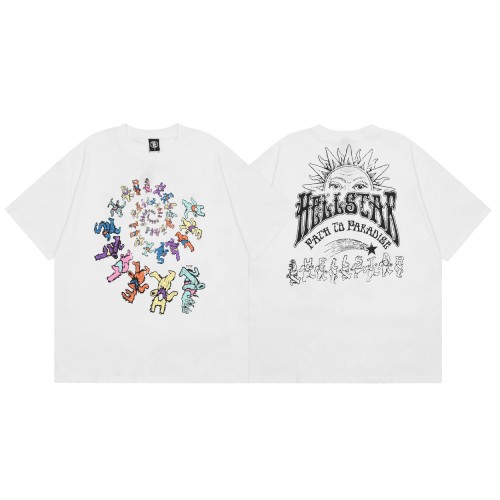 Hellstar Studios Dancing Stars Short Sleeve Tee Couple Cotton Casual T-shirt