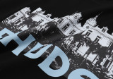 Rhude Casino Castle Print T-shirt Couple High Street Cotton Short Sleeve