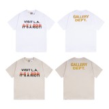 Gallery Dept VISIT L.A. IT'S A RIOT Print T-shirt Unisex Cotton Short Sleeve