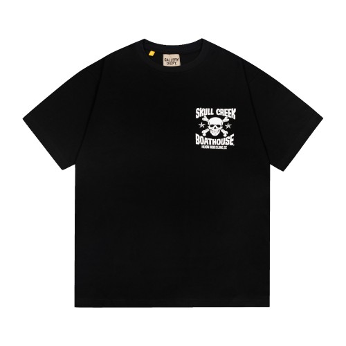 Gallery Fashion Skull Printed T-shirt Unisex Loose Short Sleeve