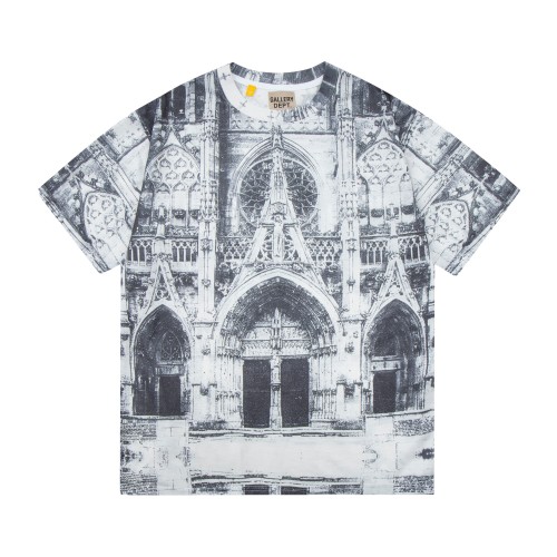 Gallery Dept Architectural Printed T-shirt Unisex Fashion Loose Short Sleeve