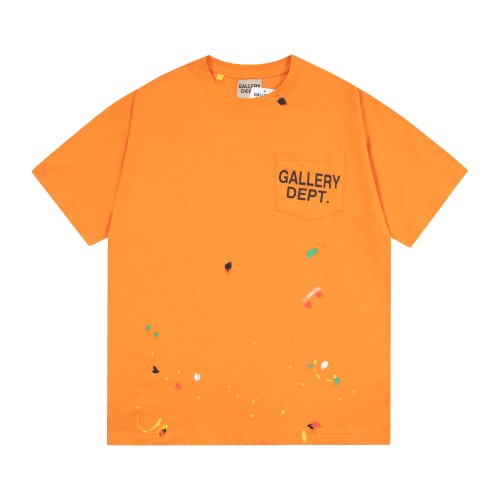 Gallery Dept Hand Drawn Short Sleeve Unisex Fashion Casual Cotton T-shirt