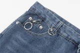 Gallery Dept Wash Multi Zipper Jeans Personalized Casual Straight Leg Jeans