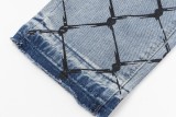 Gallery Dept Fashion Washed Plaid Jeans High Street Casual Jeans