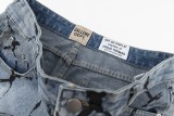 Gallery Dept Fashion Washed Plaid Jeans High Street Casual Jeans