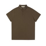 Fear of God New Silicone Letter Printed Short Sleeve Polo Shirt
