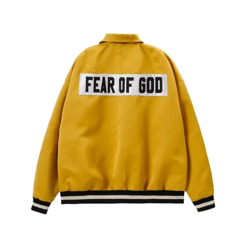 Fear of God Patch Embroidered Baseball Suit Unisex High Street Casual Coat