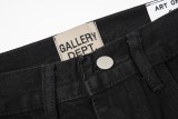 Gallery Dept Leather Cross Casual Straight Leg Jeans