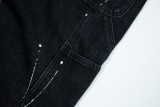 Gallery Dept Retro Speckled Jeans Multi Pocket Casual Jeans