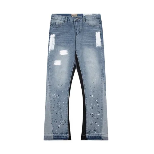 Gallery Dept High Street Light Blue Printed Casual Jeans