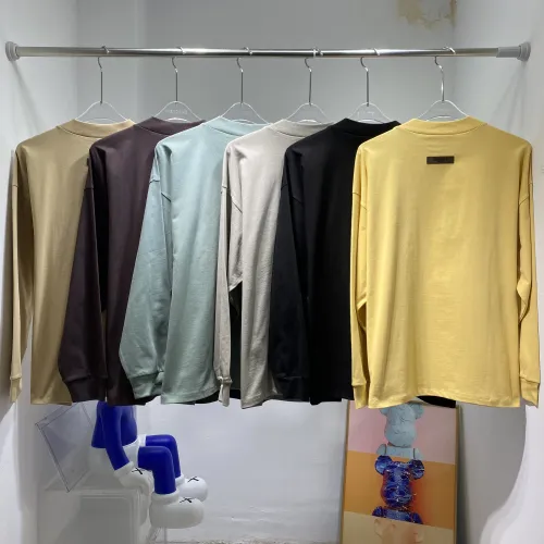 Fear of God Silicone Letter Long Sleeved T-shirt Unisex High Street Casual Long Sleeved